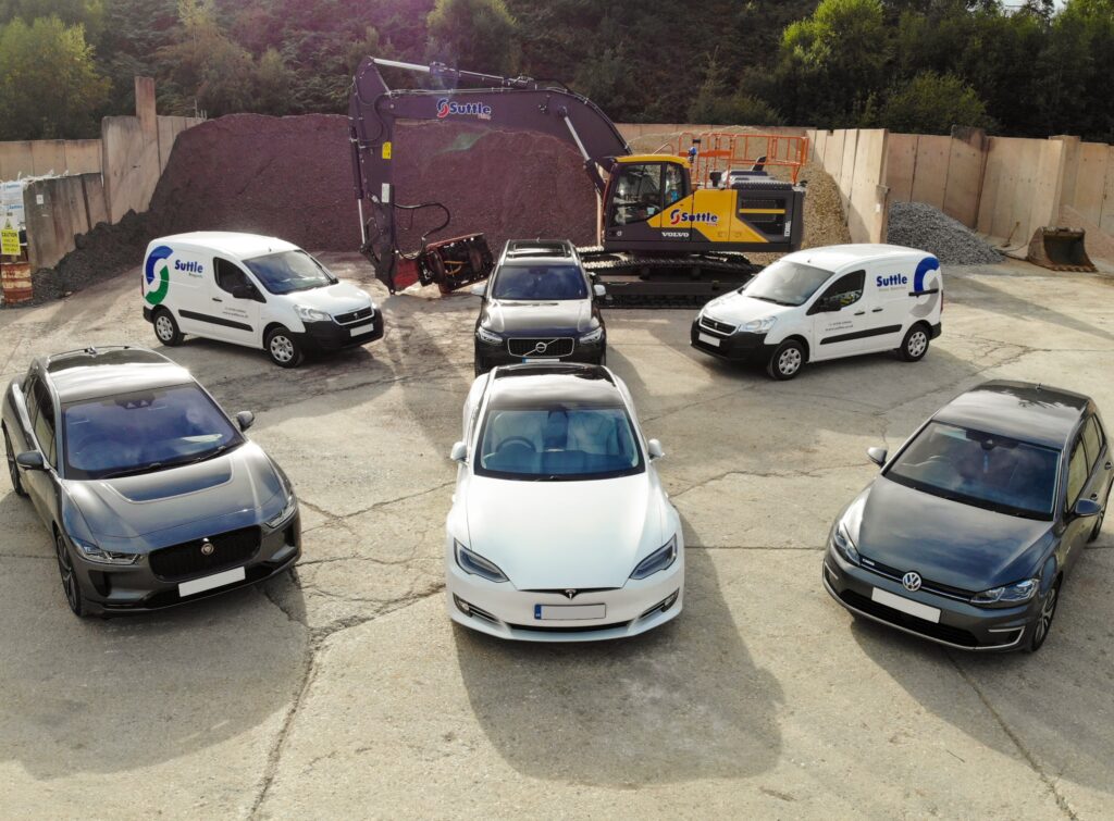 A selection of Suttles’ electric vehicles/ plant